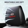 Auto Logo Sitzlehne Kopfstütze Abdeckung Kissen Handtuch für Nissan X-trail Qashqai Note Juke Sentra Patrol Navara Micra Leaf Almera