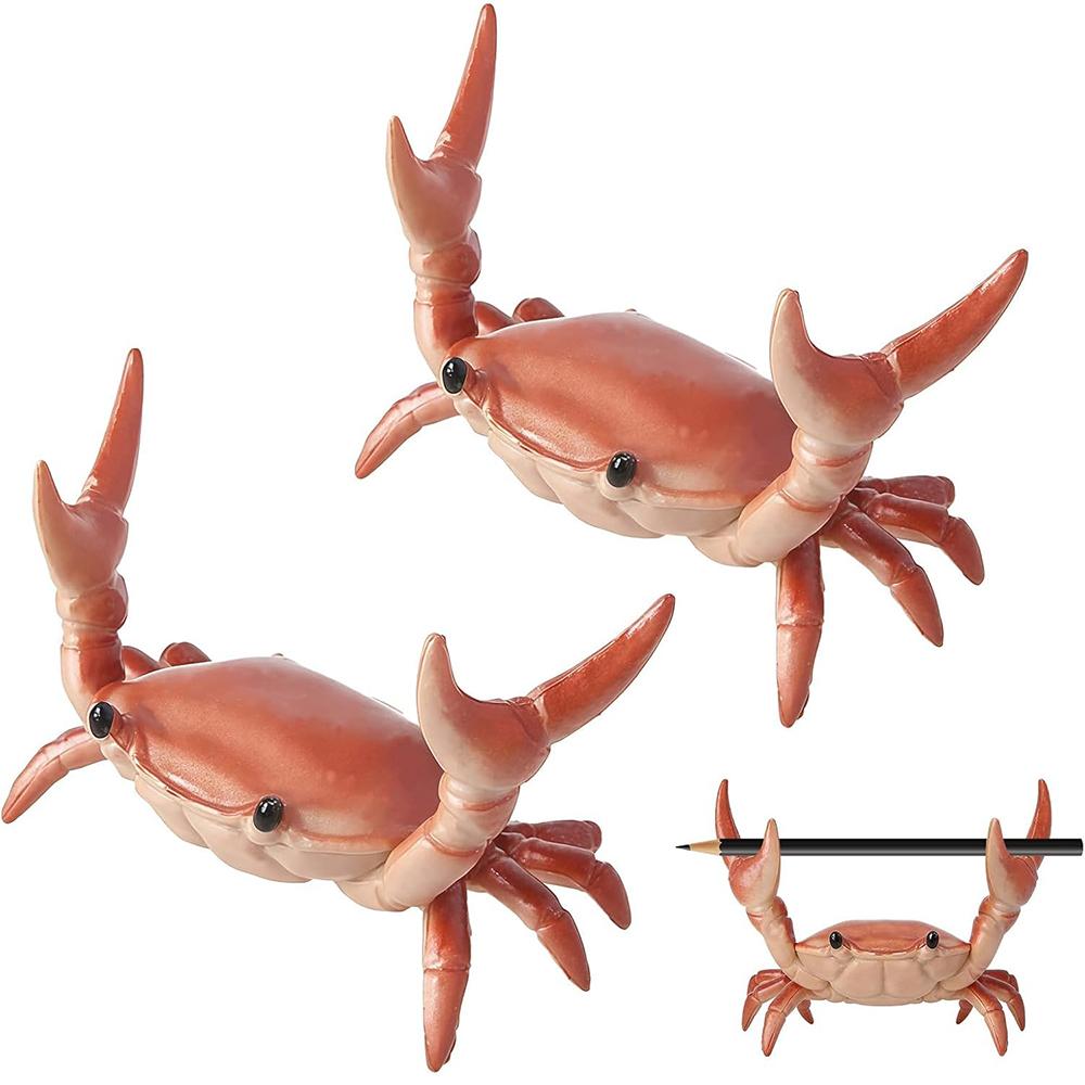 

2pcs Creative Desk Crab Pen Holder for Small Items at Home, School, Studio