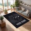 The Cure Crystal Velvet Rug, Custom Name Text Personalized Non‑Slip Floor Mat for Home Decor Gift