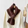Winter scarf women's autumn and winter new cross small scarf small scarf solid color warm scarf