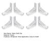 8Pcs Triangle Table Cover Clamps Windproof Anti-crack Sturdy Universal Tight Fixed Daily Use Tablecloth Clamps Holder for Party
