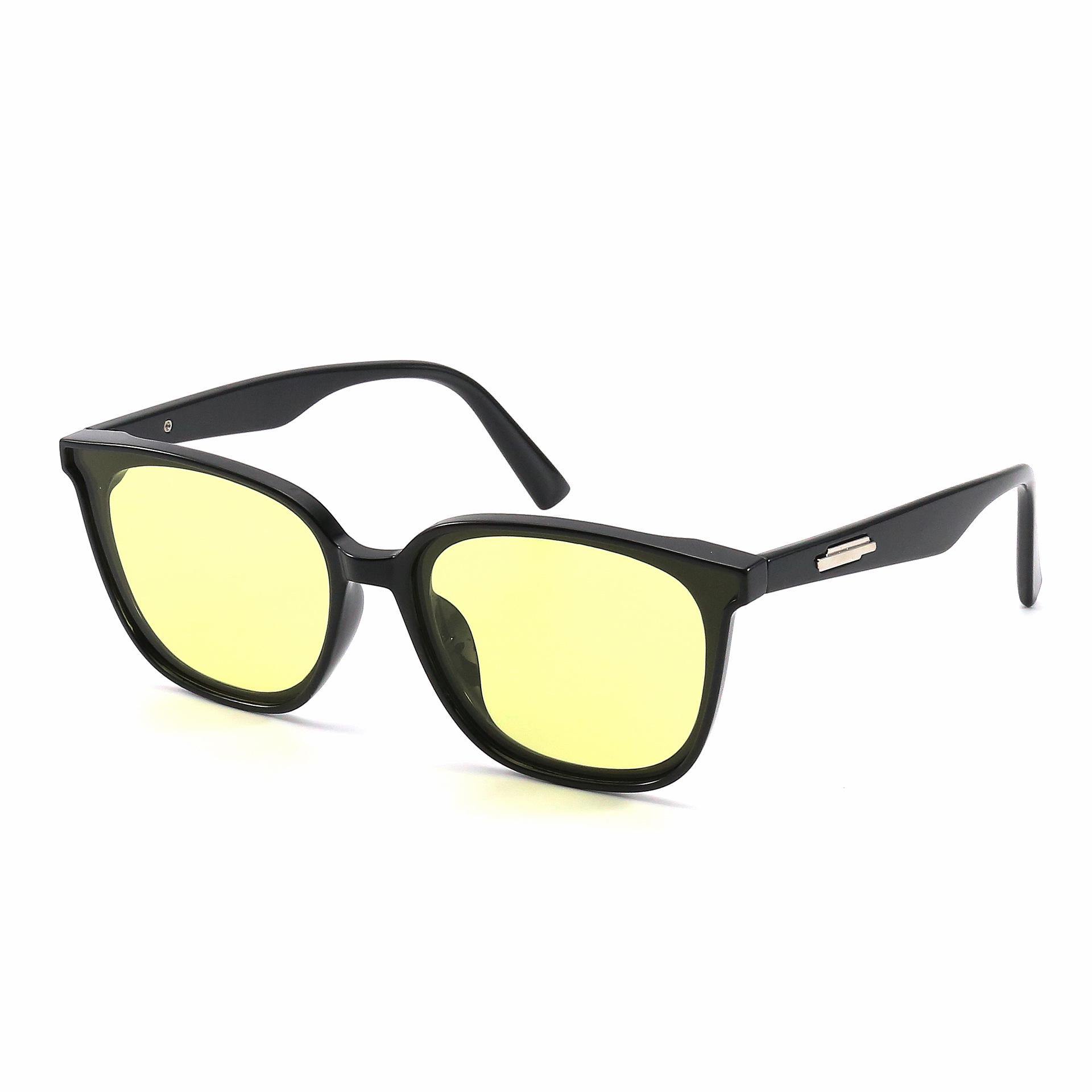 Korean Style Black Square Sunglasses for Women - Trendy, UV Protective, Retro Shades for Round Faces