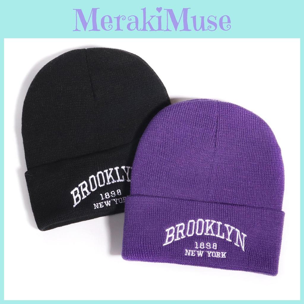 Letter Trendy Unisex Embroidery Warm Acrylic Knit Hat For Outdoor Wear Casual