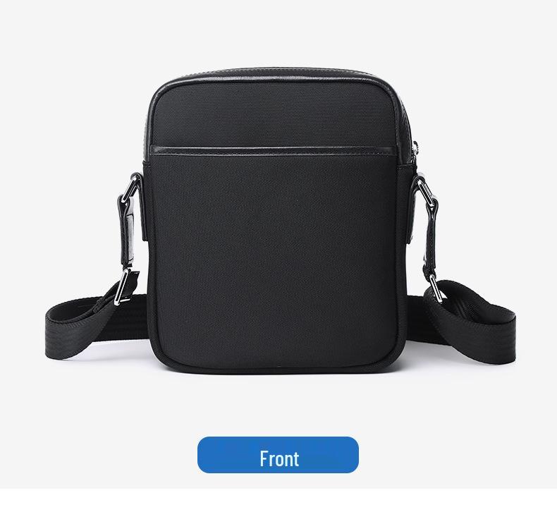 Men's Genuine Leather Single Shoulder Crossbody Bag - Mini Cowhide Casual Backpack
