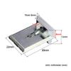 3Pcs Aluminum Locking Point Cutoff Window Heightening Block European Standard 13.5 Slot Adjustable Lock Base Hardware