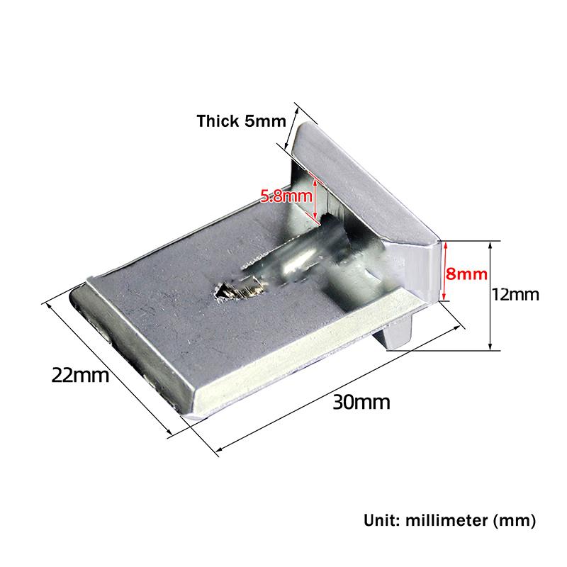 3Pcs Aluminum Locking Point Cutoff Window Heightening Block European Standard 13.5 Slot Adjustable Lock Base Hardware