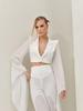 Women's Sheer Wide-Leg Blazer Set