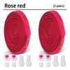 1Pair/2Pair NEW Elastic Shoe Laces Flat Shoelaces Without Ties Kids Round Snap Lock  Adult Quick Shoelace Shoe Accessories