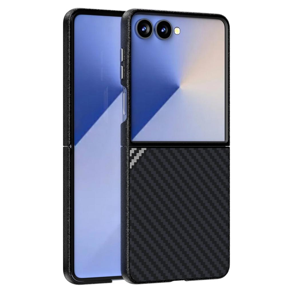 ABEEL For Samsung Galaxy Z Flip7 5G Magnetic Case Carbon Fiber Texture Back Cover