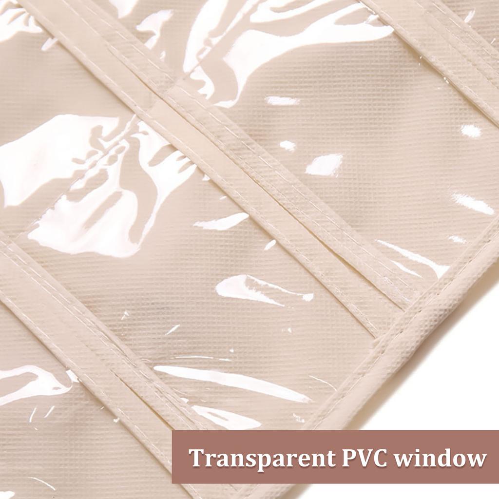 80 Fächer Doppelseitige Hängende Schmuckaufbewahrungstasche Klare Taschen Halskette Ohrringe Kleinkram Mitgliedskarten-Organizer