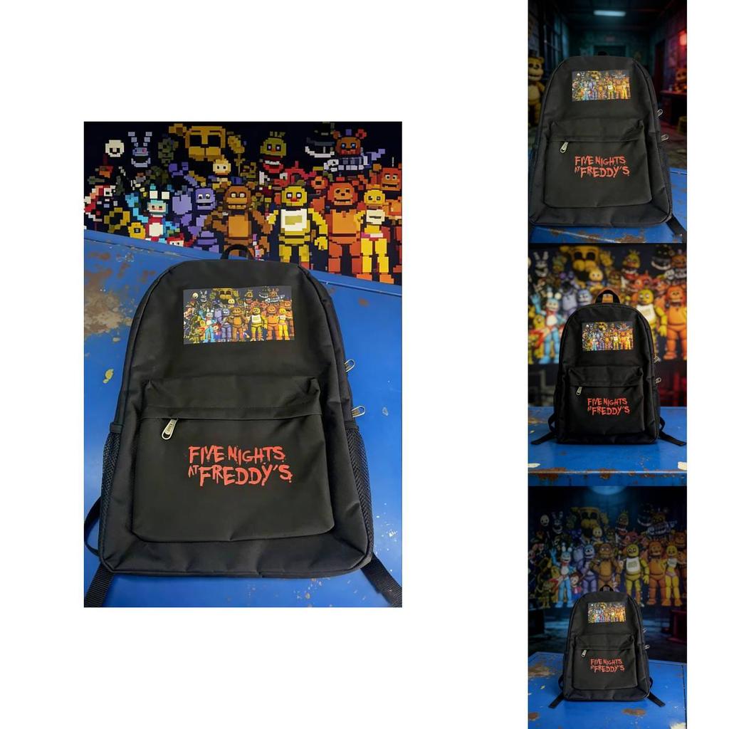 Five Nights At Freddys Cartoon Print Oxford Bag And Pencil Case For Teens