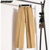 DIMANAF Plus Size Winter Women Long Pants Elastic Waist Loose Casual Wide Leg Pants Thick Cotton Wool Trousers Pants
