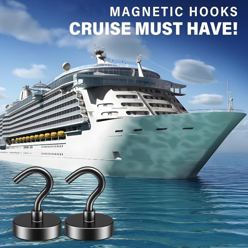 6PCS NdFeB strong magnetic keychain magnetic magnet hook magnetic buckle permanent magnet magnet round magnetic suction hook