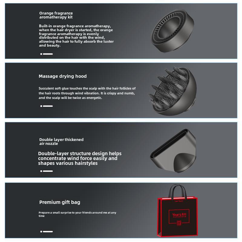 Yongri 110,000 RPM Brushless T-Shaped Hair Dryer, Quick-Dry for Home & Salon