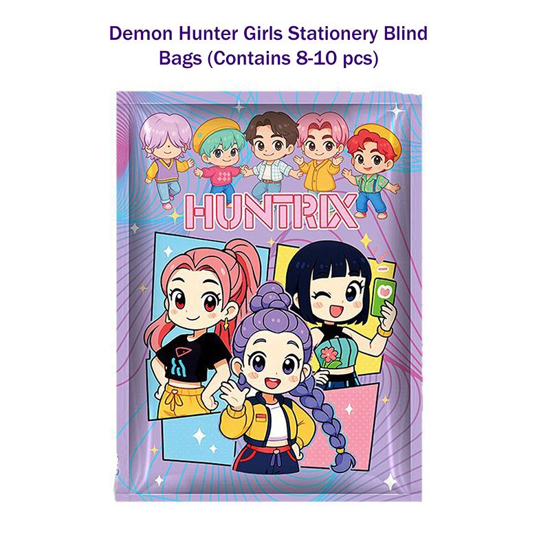 Kpop Demon Hunters Stationery Blind Bag Set Cute Surprise School Supplies Mystery Anime Study Gift Pack For Students & Fans