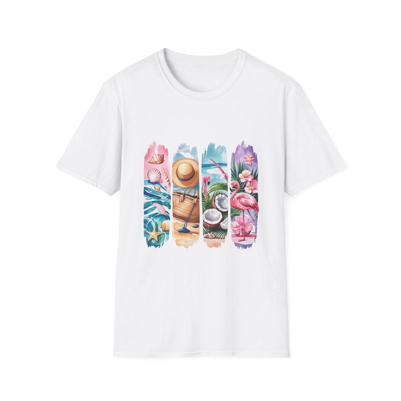 Tropical Vibes Unisex T-Shirt, Beachwear, Summer Outfit, Gift for Vacations, 3XL