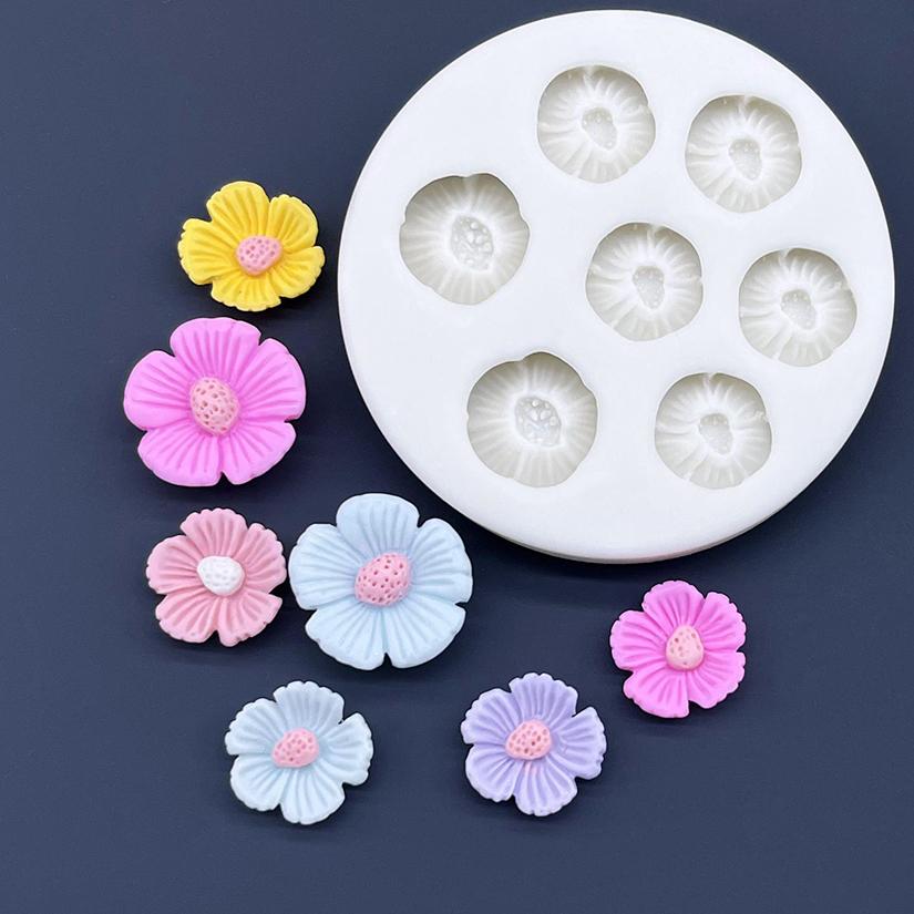 Blume Sakura Gänseblümchen Silikon Kuchen Backform Sugarcraft Schokolade Cupcake Harz Werkzeuge Fondant Dekorierwerkzeuge