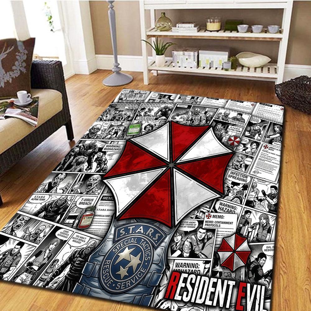 Resident Evil New Patterned Carpet for Home Decor Play Floor Carpet Beds Ideal Gift Gifts HE226