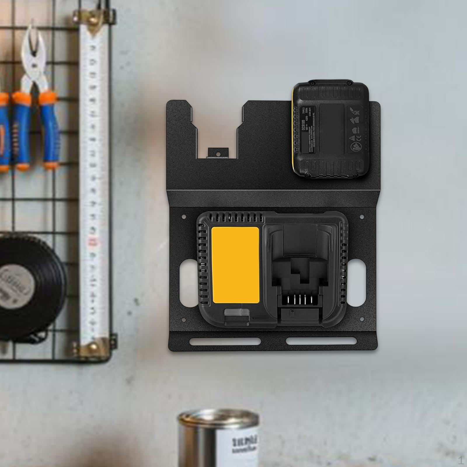 

Прочный держатель для аккумуляторов 12В/20В/60В с винтами Органайзер для хранения Стойка Настенное крепление