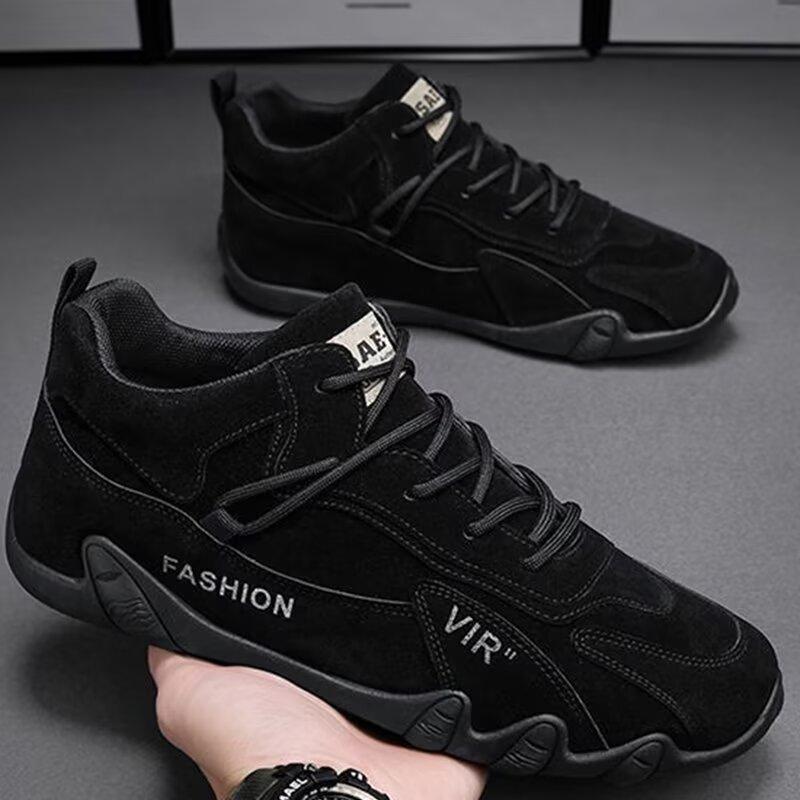 Casual Men's Workwear Shoes Dirt Resistant and Waterproof Boots Retro Suede Men's Boots Soft Soled Lightweight and Wear-resistant Construction Shoes