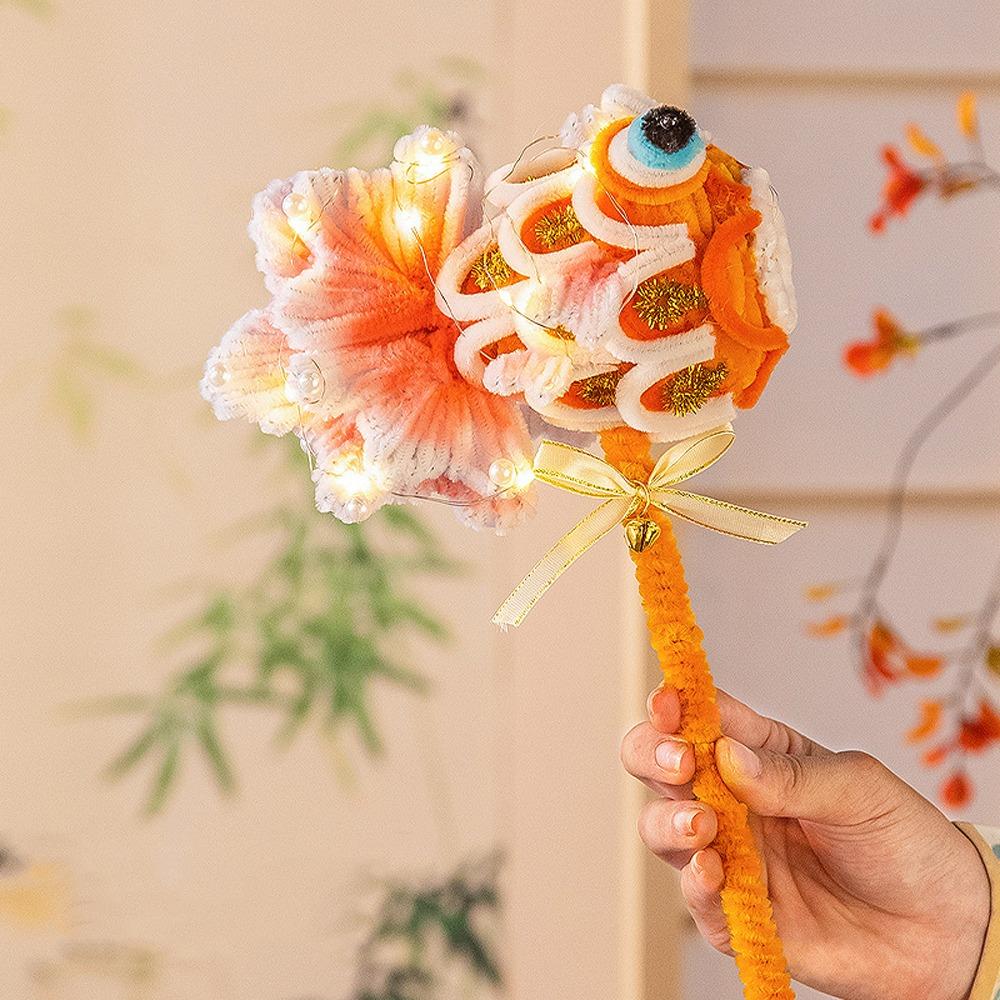 Handmade Handheld Goldfish Lantern Cute Carp Lantern Chinese Fish Lantern  New Year