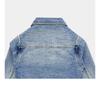 Women's Emerald Blue Retro Denim Jacket - Comfortable Long Sleeve Lazy Style