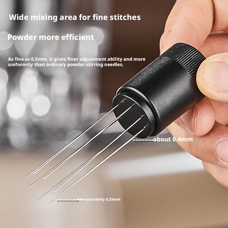 WDT Tool Coffee Stirrer Needle with 8 Needles Magnetic Absorption Stand Home/Barista Espresso Coffee Stirring Distribution Tool