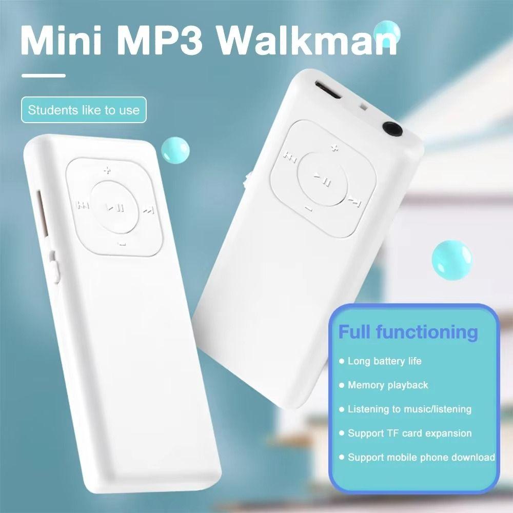 Long Strip Student MP3 Solid Color Mini Music Player Portable MP3 Music Player  Children Gift