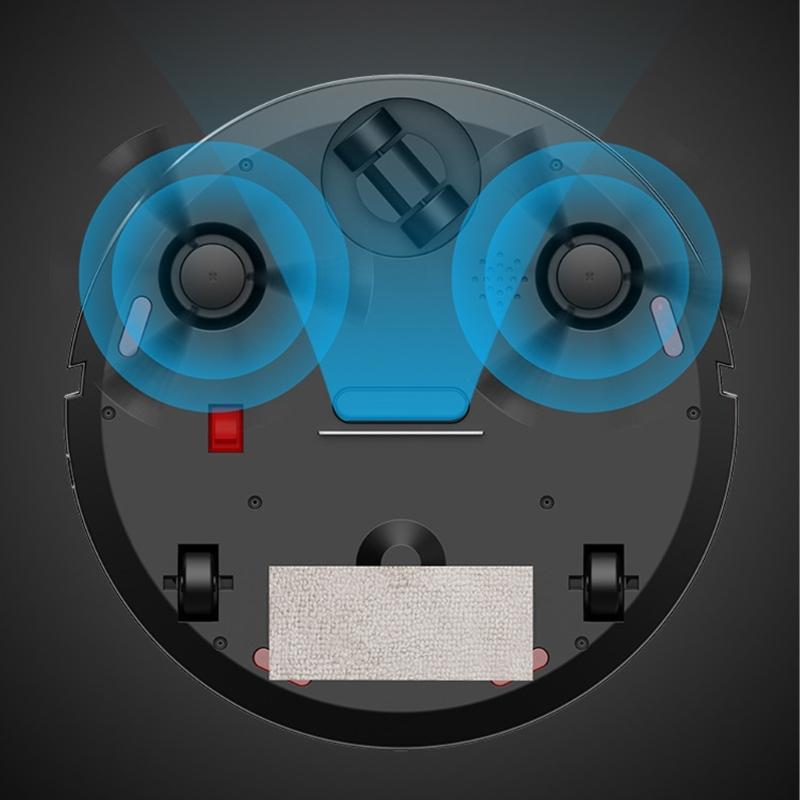 Thin Robot Cleaner with Triple Function Sweeping Scrubbing Vacuuming USB Rechargeable Battery Quiet Household Appliance