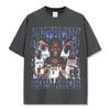 Retro Anthony Print Short Sleeve Vintage Washed Heavyweight T-Shirt