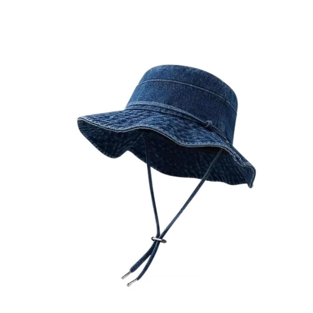 

Бавовняні альпіністські капелюхи на шнурках. Ретро-ковбойська кепка. Жінки, чоловіки темно-синього кольору