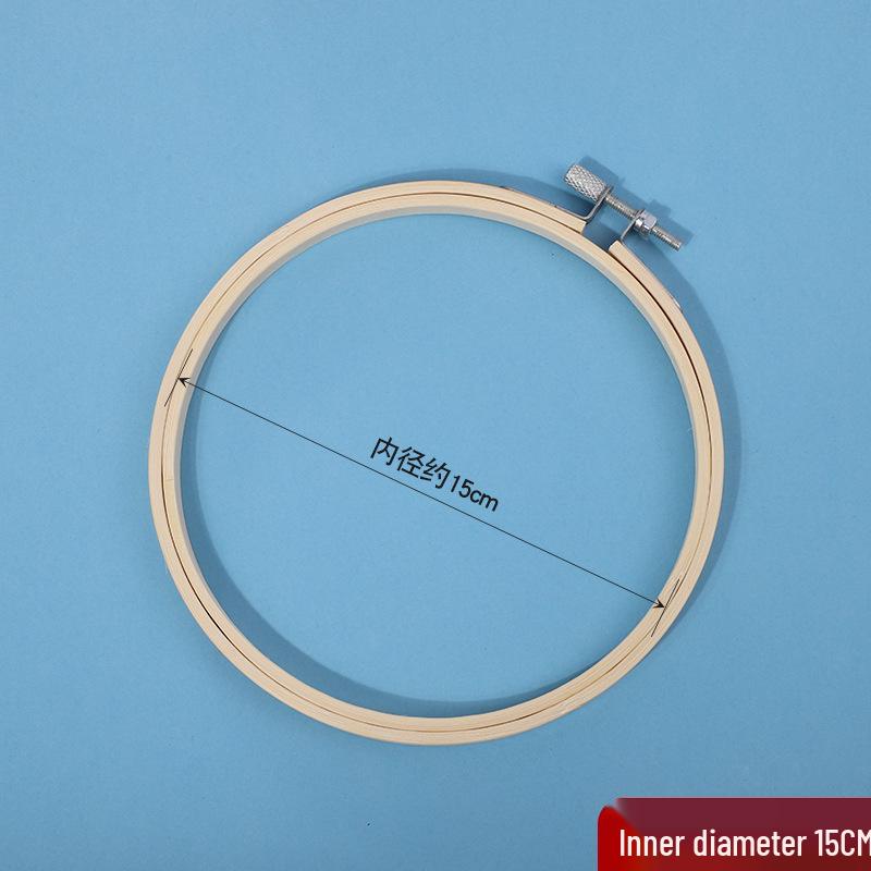 Handmade DIY Cross-Stitch Round Moso Bamboo Embroidery Hoop Frame Holder