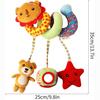 Infant Stroller Toy,Baby Car Seat Toys for Infant Bed Stroller Suitable Pram Crib Plush for Kids Spiral Activity Toy with Rattles and BB Squeaker