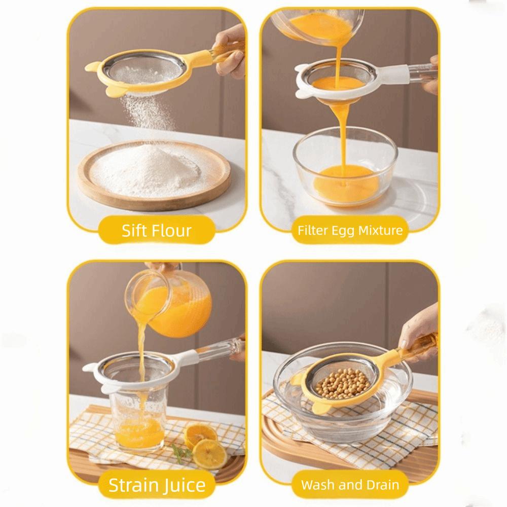 Anti-scalding Filter Screen Reusable Flour Sieve Multi-Purpose Juice Strainer  Home Cooking