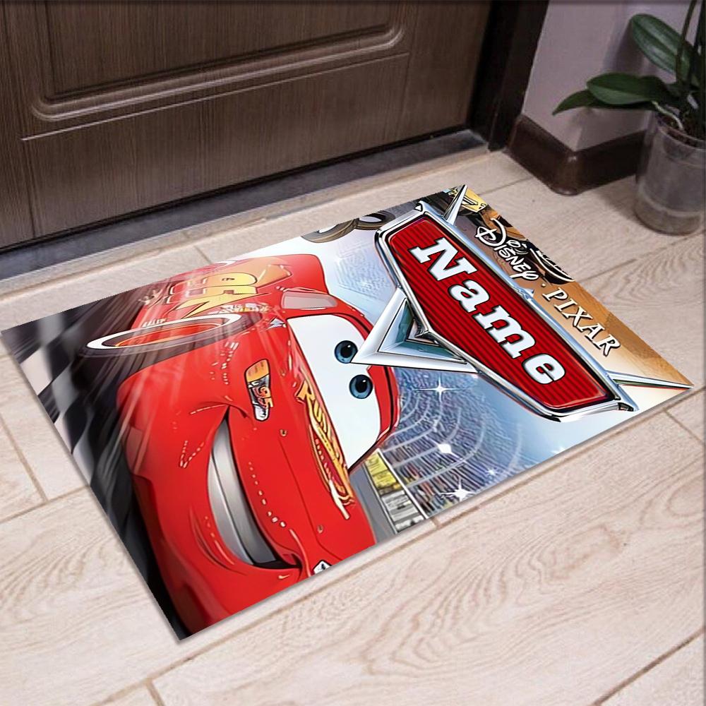 Custom Name Cars Printed Carpet,Rug for Office Chair Living Room Bedroom Kitchen Room Decor Gifts.