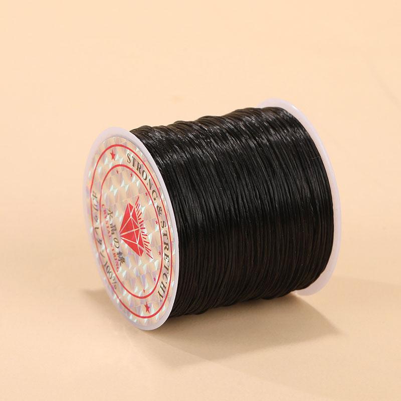 1Roll Beading Thread Accessories Flat Elastic Thread Elasticity Spandex DIY 0.8mm Elastic Cord Hand Knitting