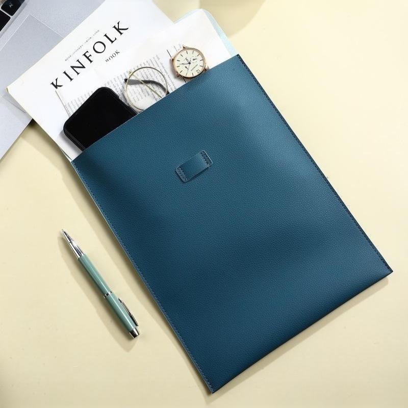 A4 Kůra Vertikální Silná Kožená Taška na Dokumenty Složka Úložiště Pro Smlouvu Fakturu Tablet Zpět do Školy