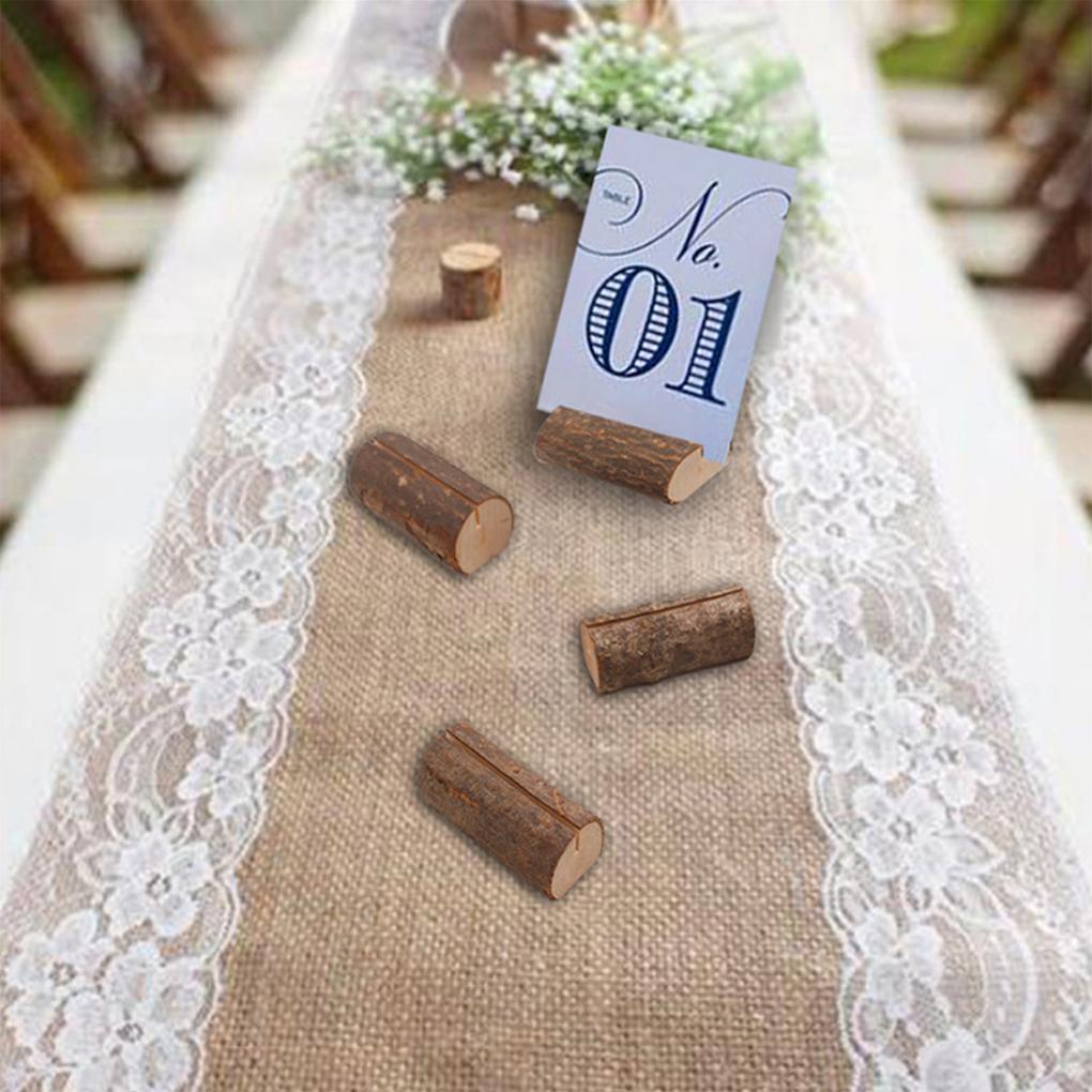 Pack of 20 Creative Table Number Holders Place Card Holders Wedding Decoration Handicraft Article Transverse Groove Place Cards