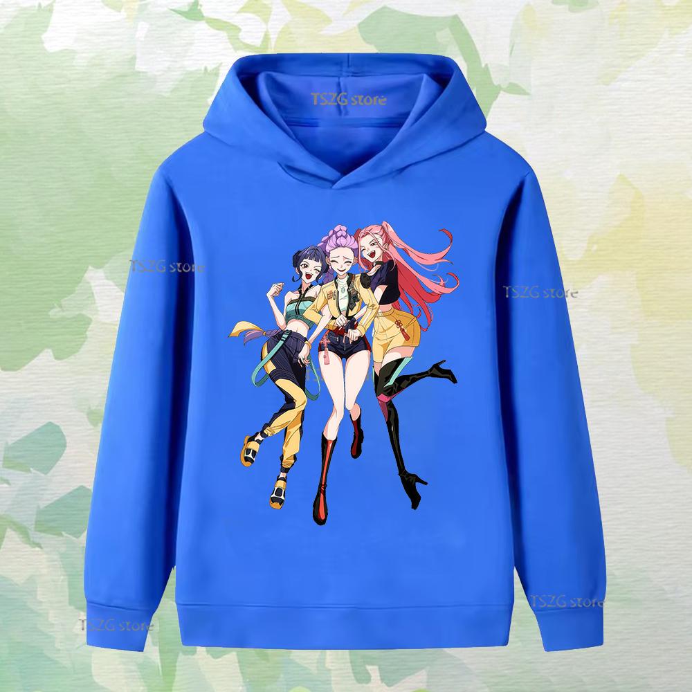 Kinder Langarmkleidung Gewalt Aufgedruckt Mädchengruppenmode Junge Mädchen Herbst Lässig Bequem Fleece Kapuzensweatshirt