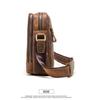 Czarny Anioł Retro Skóra Crazy Horse Męska Torba Na Ramię Crossbody