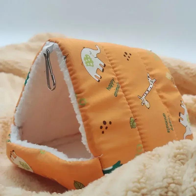 Comfortable Hamster House Warm Mat Small Animal Sleeping Bed Soft Guinea Pig Nest Mini Cage For Rabbit Squirrel Mat