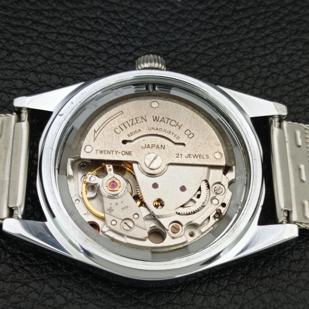 VINTAGE REFURBISHED CITIZEN AUTOMATIC JAPAN MENS PURPLE DIAL WATCH a446761-1