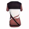 YYFS Women's Fashion Casual Summer Spring Colour Block Print Short Sleeve O-Neck Blouses & Shirts