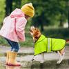 Reflective Strip Dog Rain Cloak High Visibility Pet Fluorescent Clothes Pet Rain Jacket  Bulldog