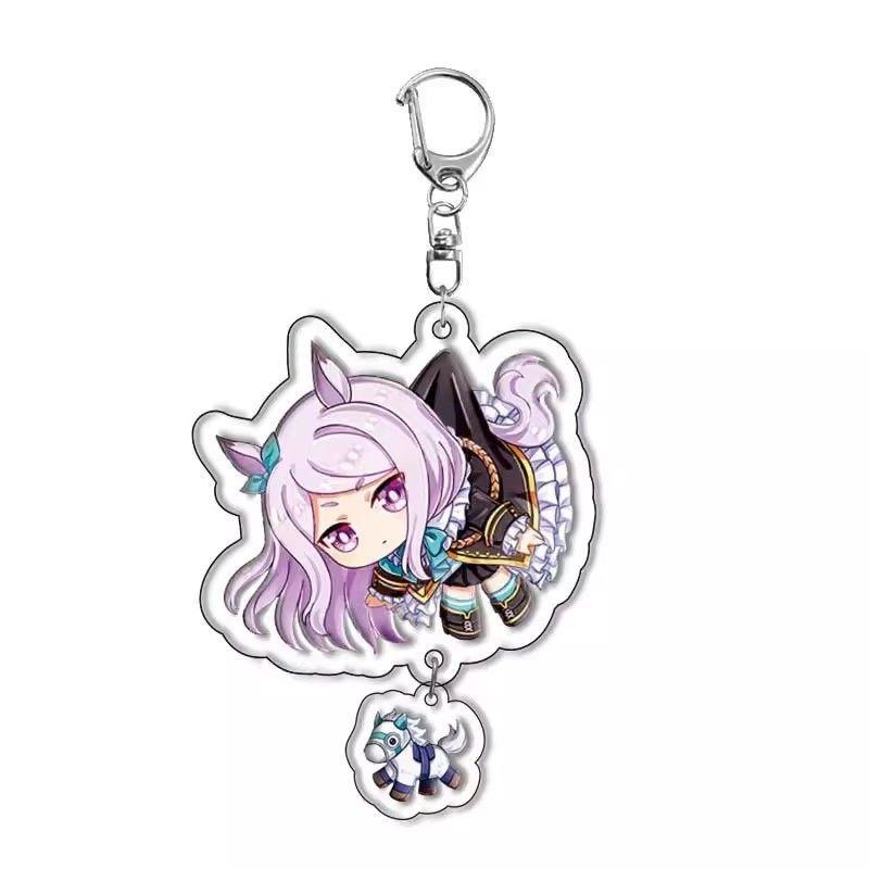 Ccc Anime Pretty Derby Acrylic Key Ring Keychain Cute Backpack Pendant Accessories Special Week Bag Charm Toy for