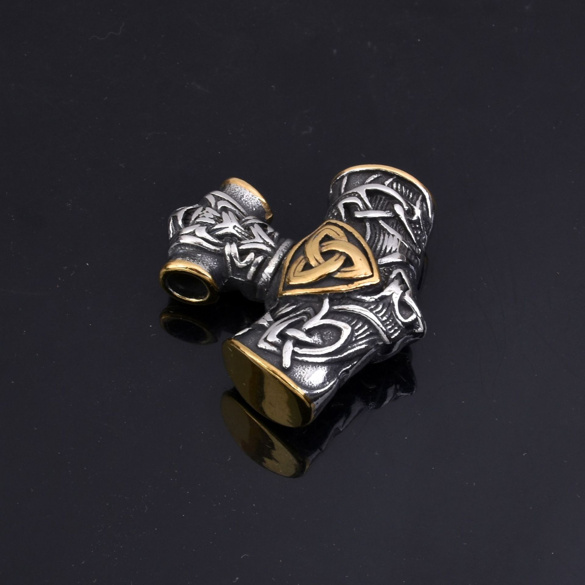 Нержавеющая сталь Титановая сталь Молот Викинга Тора Кулон Ожерелье Кельтская мифология — фото 5