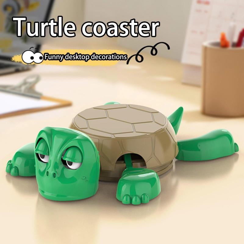 Turtle Coaster Creative Funny Toy Cute Cup Holders Coffee And Tea Tableware Turtle Base Cup Mat Decoration Coasters For Cups