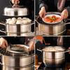 Adneny AO-36 Odinburg 3-Layer Stainless Steel Steamer Pot