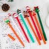 10/20Pcs Christmas Gel Ink Pens Deer Snowman Santa Claus Design Kids Gel Pens School Supplies Christmas Party Favors
