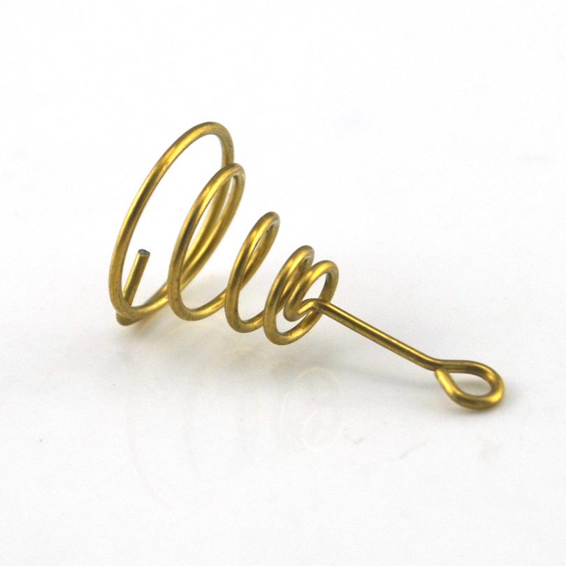 MNFT 200Pcs/Lot Olive&Horn Shape Spiral Spring for Explosion Fishing Hooks Stainless Steel Fishing Bait Accessories